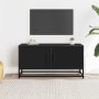 Mueble de TV madera de ingeniería y metal negro 80x34,5x40 cm | Foro24|Onlineshop| Casa, Jardín y Más Foro24.es