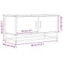 Mueble de TV madera de ingeniería y metal negro 80x34,5x40 cm de , Muebles TV - Ref: Foro24-848824, Precio: 72,01 €, Descuent...