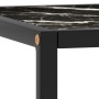 Mesa de centro negra con vidrio de mármol negro 90x90x50 cm de vidaXL, Mesas de centro - Ref: Foro24-322914, Precio: 110,79 €...