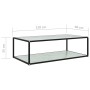 Couchtisch aus weißem gehärtetem Glas 120x60x35 cm von vidaXL, Couchtisch - Ref: Foro24-322904, Preis: 84,16 €, Rabatt: %