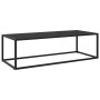 Black coffee table with black glass 120x50x35 cm by vidaXL, Coffee table - Ref: Foro24-322884, Price: 87,13 €, Discount: %