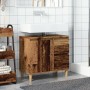 Armario de lavabo baño madera ingeniería envejecida 65x33x60 cm de , Tocadores de baño - Ref: Foro24-857120, Precio: 75,59 €,...