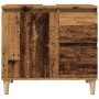 Armario de lavabo baño madera ingeniería envejecida 65x33x60 cm de , Tocadores de baño - Ref: Foro24-857120, Precio: 75,59 €,...