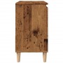 Armario de lavabo baño madera ingeniería envejecida 65x33x60 cm de , Tocadores de baño - Ref: Foro24-857120, Precio: 75,59 €,...