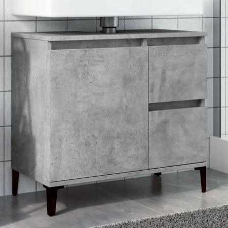 Mueble de lavabo madera ingeniería gris hormigón 65x33x60 cm von , Badezimmerwaschtische - Ref: Foro24-857122, Preis: 64,36 €...