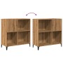 Mueble para discos madera ingeniería roble artisan 84,5x38x89cm de , Almacenamiento para CD y DVD - Ref: Foro24-857174, Preci...