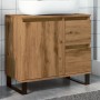 Mueble de lavabo madera de ingeniería roble artisan 65x33x60 cm by , Bathroom furniture - Ref: Foro24-857230, Price: 83,89 €,...