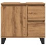 Mueble de lavabo madera de ingeniería roble artisan 65x33x60 cm de , Muebles de baño - Ref: Foro24-857230, Precio: 83,89 €, D...