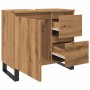 Mueble de lavabo madera de ingeniería roble artisan 65x33x60 cm de , Muebles de baño - Ref: Foro24-857230, Precio: 83,89 €, D...