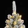 Árbol de Navidad artificial con 150 LEDs y nieve flocada 150 cm de , Arboles de navidad - Ref: Foro24-3315769, Precio: 55,71 ...