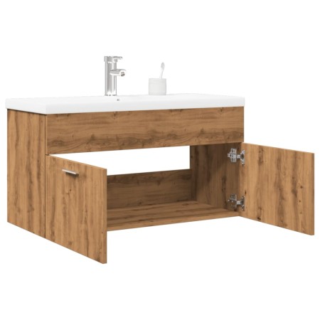 Mueble de baño con lavabo integrado roble artisan by , Bathroom furniture - Ref: Foro24-3328586, Price: 246,04 €, Discount: %