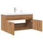 Mueble de baño con lavabo integrado roble artisan de , Muebles de baño - Ref: Foro24-3328586, Precio: 246,04 €, Descuento: %