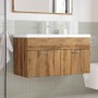 Mueble de baño con lavabo integrado roble artisan de , Muebles de baño - Ref: Foro24-3328586, Precio: 246,04 €, Descuento: %