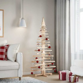 Árbol de Navidad de madera de adorno madera maciza pino 150 cm von , Weihnachtsbäume - Ref: Foro24-4103971, Preis: 65,09 €, R...