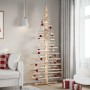 Árbol de Navidad de madera de adorno madera maciza pino 210 cm de , Arboles de navidad - Ref: Foro24-4103973, Precio: 98,48 €...