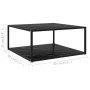 Couchtisch schwarz gehärtetes Glas 80x80x35 cm von vidaXL, Couchtisch - Ref: Foro24-322895, Preis: 87,99 €, Rabatt: %