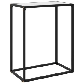 White tempered glass console table 60x35x75 cm by vidaXL, Side tables - Ref: Foro24-322805, Price: 51,99 €, Discount: %