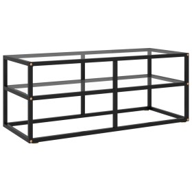 TV stand made of black tempered glass, 100x40x40 cm by vidaXL, TV Furniture - Ref: Foro24-322855, Price: 86,10 €, Discount: %