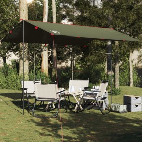 Lona de camping impermeable verde oliva 366x306 cm