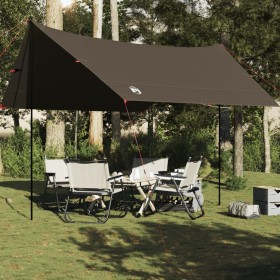 Lona de camping impermeable marrón 462x306x211 cm