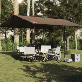 Lona de camping impermeable marrón 451x420 cm