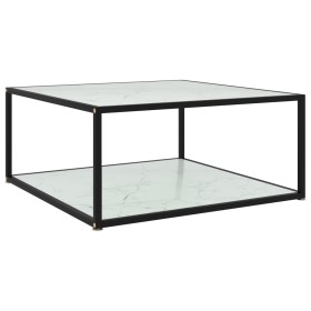 Weißer Couchtisch aus gehärtetem Glas, 80 x 80 x 35 cm von vidaXL, Couchtisch - Ref: Foro24-322894, Preis: 65,99 €, Rabatt: %