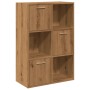 Estantería de madera de ingeniería roble artisan 60,5x30x90 cm de , Librerías y estanterías - Ref: Foro24-855971, Precio: 78,...