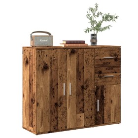 Aparador de madera de ingeniería envejecida 91x29,5x75 cm by , Sideboards - Ref: Foro24-855906, Price: 97,78 €, Discount: %