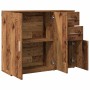 Aparador de madera de ingeniería envejecida 91x29,5x75 cm de , Aparadores - Ref: Foro24-855906, Precio: 97,78 €, Descuento: %