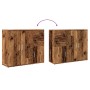 Aparador de madera de ingeniería envejecida 91x29,5x75 cm de , Aparadores - Ref: Foro24-855906, Precio: 97,78 €, Descuento: %