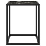 Mesa de centro negra con vidrio de mármol negro 40x40x50 cm de vidaXL, Mesas de centro - Ref: Foro24-322910, Precio: 38,90 €,...