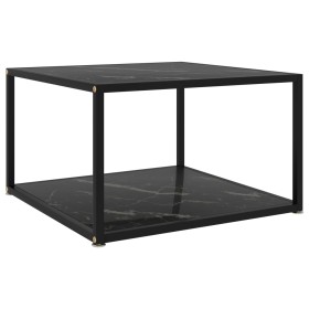 Black tempered glass coffee table 60x60x35 cm by vidaXL, Coffee table - Ref: Foro24-322890, Price: 82,99 €, Discount: %