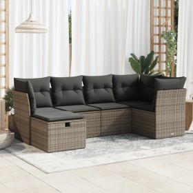 Comprar Set de muebles de jardín 6 pzas y cojines