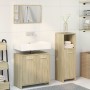 Set de muebles de baño 3 pzas madera contrachapada roble Sonoma by , Bathroom furniture - Ref: Foro24-3324971, Price: 105,21 ...