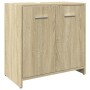 Set de muebles de baño 3 pzas madera contrachapada roble Sonoma de , Muebles de baño - Ref: Foro24-3324971, Precio: 105,21 €,...