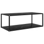 Black tempered glass coffee table 100x50x35 cm by vidaXL, Coffee table - Ref: Foro24-322900, Price: 86,99 €, Discount: %