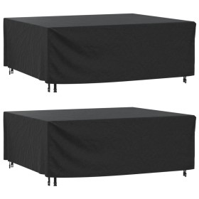 Cubiertas muebles jardín 2 uds impermeable 420D 200x160x70 cm by , Garden furniture covers - Ref: Foro24-3196424, Price: 48,5...