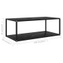 Black tempered glass coffee table 100x50x35 cm by vidaXL, Coffee table - Ref: Foro24-322900, Price: 86,99 €, Discount: %