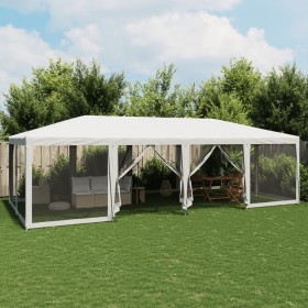 Carpa para fiestas con 12 paredes de malla HDPE