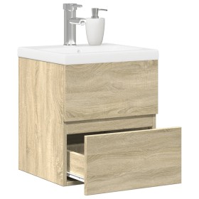 Set de muebles de baño 2 pzas madera