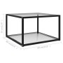 Transparent tempered glass coffee table 60x60x35 cm by vidaXL, Coffee table - Ref: Foro24-322887, Price: 79,74 €, Discount: %