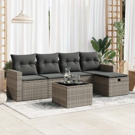 Comprar Set de muebles de jardín 6 pzas y cojines