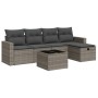 Set de muebles de jardín 6 pzas y cojines ratán sintético gris | Foro24|Onlineshop| Casa, Jardín y Más Foro24.es