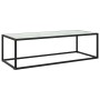 Mesa de centro negra con vidrio de mármol blanco 120x50x35 cm de vidaXL, Mesas de centro - Ref: Foro24-322885, Precio: 85,99 ...