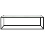 Mesa de centro negra con vidrio de mármol blanco 120x50x35 cm de vidaXL, Mesas de centro - Ref: Foro24-322885, Precio: 85,99 ...