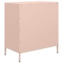 Aparador de acero laminado en frío rosa 68x39x73,5 cm de , Aparadores - Ref: Foro24-851287, Precio: 192,06 €, Descuento: %