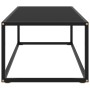 Black coffee table with black glass 100x50x35 cm by vidaXL, Coffee table - Ref: Foro24-322880, Price: 71,40 €, Discount: %