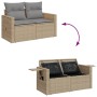 Set sofás de jardín 7 piezas y cojines ratán sintético beige von , Gartensets - Ref: Foro24-3327111, Preis: 639,76 €, Rabatt: %