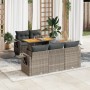 Set de muebles de jardín 6 pzas y cojines ratán sintético gris | Foro24|Onlineshop| Casa, Jardín y Más Foro24.es