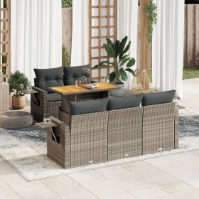 Comprar Set de muebles de jardín 6 pzas y cojines